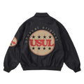 Men's Bomber Jacket Solid-color