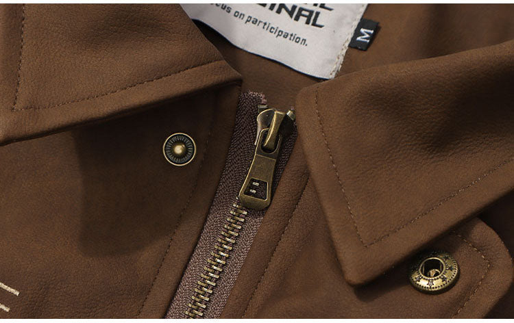 Men's Bomber Jacket Solid-color