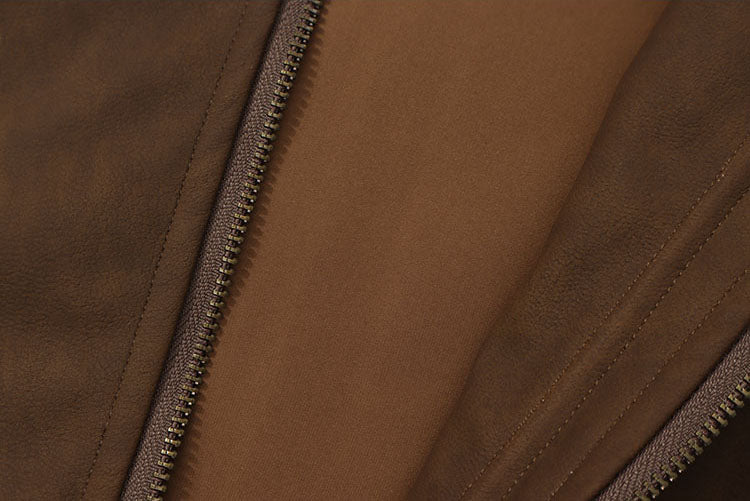 Men's Bomber Jacket Solid-color