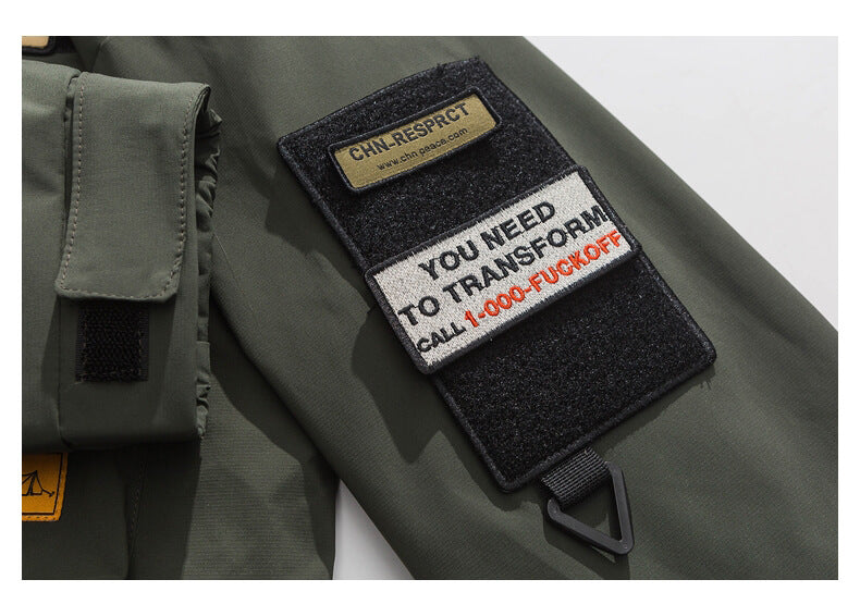 Men's Bomber Jacket MA1 Plus Velvet