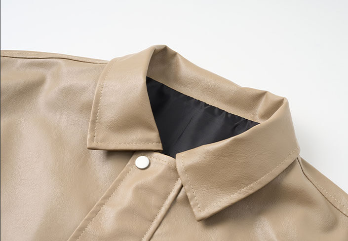 NASA Men's Leather Bomber Jacket Loose