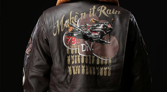 Leather Bomber Jacket Mens