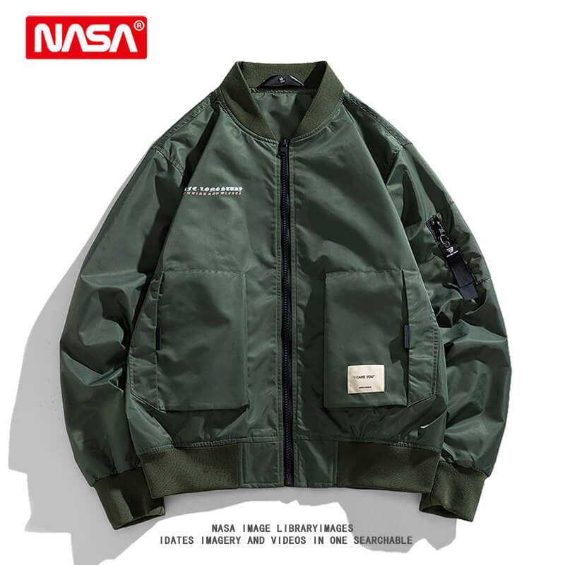 NASA Bomber Jacket High Street Loose Workwear